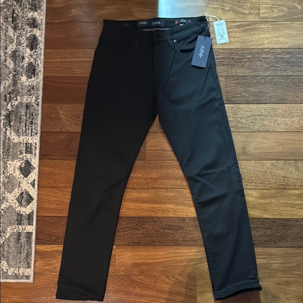 Solid Black Slim Jeans Full Length